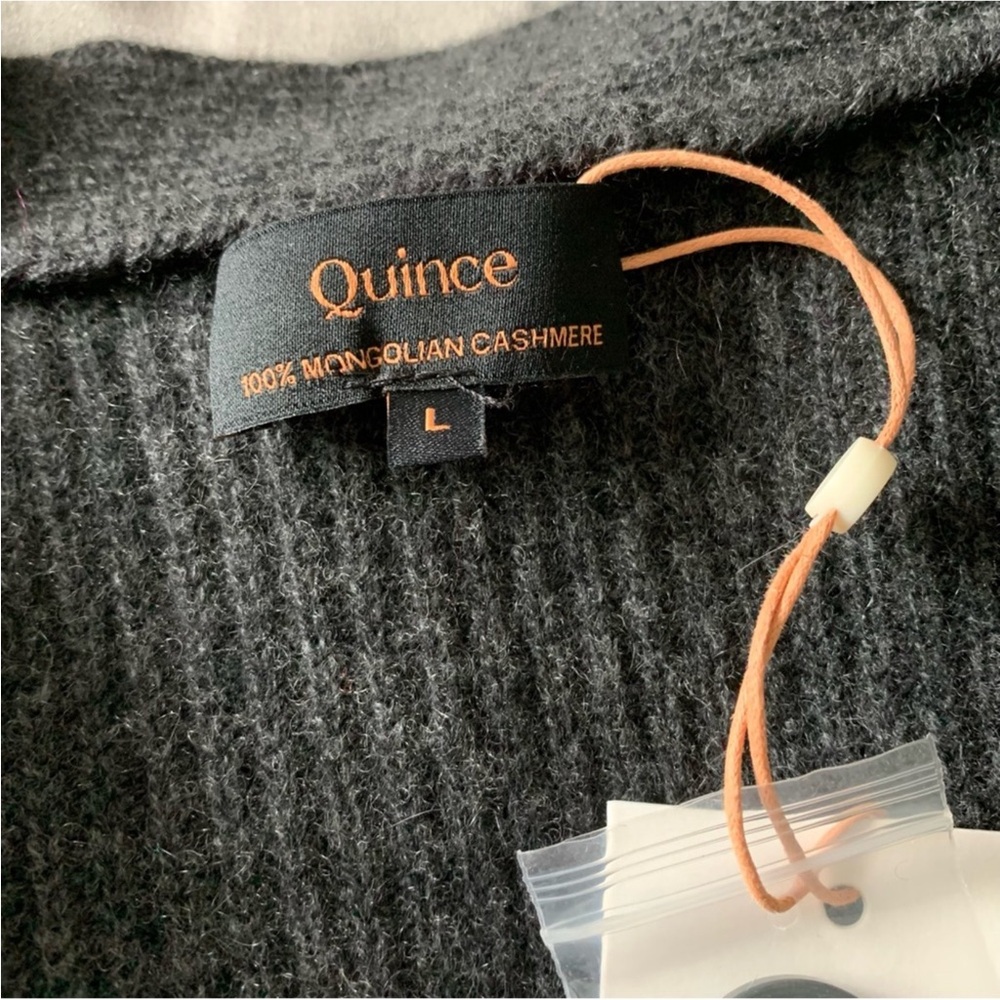 QUINCE Cashmere Oversized Boyfriend Cardigan Sweater LARGE NWT - Picture 14 of 14